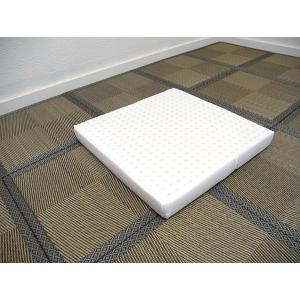 高反発 ラテックス クッション 綿麻カバー付 ...の詳細画像4