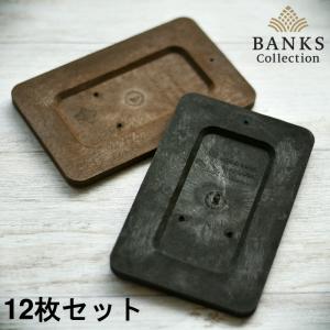 BPL12 バイオマスプレート12枚セット 擬木素材 着生 観葉植物 壁掛け BC バンクスコレクション｜bankscollection