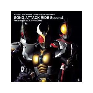 Masked Rider series Theme song Re-Product CD SONG ATTACK RIDE Second featuring BLADE 555 AGITΩ レンタル落ち 中古 CD