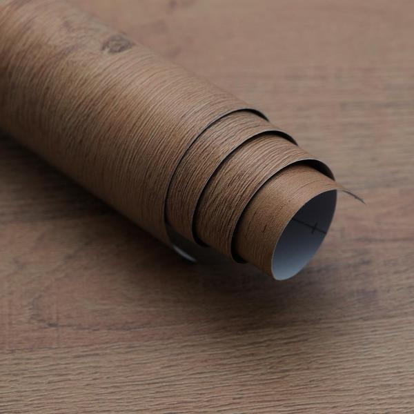 Boobest ダークブラウン 木目シート 壁紙シール 幅40cm×長さ5m リメイクシート 木目 ...