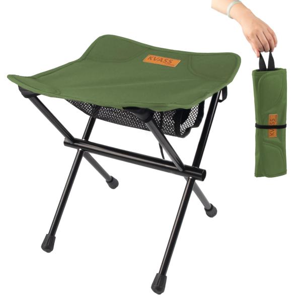 KVASS アウトドアチェア 折りたたみ椅子 コンパクト 持ち運び 折り畳み 椅子 チェア アルミ ...