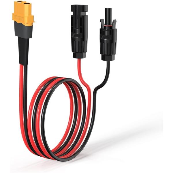 NIICOLO MC4 コネクタ 充電ケーブル MC4からXT60ポート ソーラーパネル 変換アダプ...