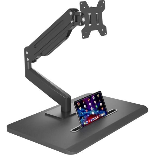 suptek モニターアーム モニタースタンド １画面 置き型 テレビスタンド ガススプリング式 ガ...