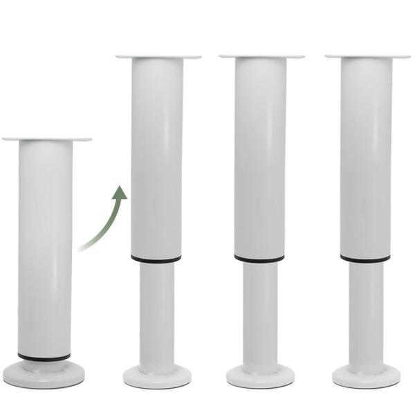 LOYELEY 伸縮式 レベリングフット 4個セット 家具アジャスター 金属製 高耐久 高さ 調節可...