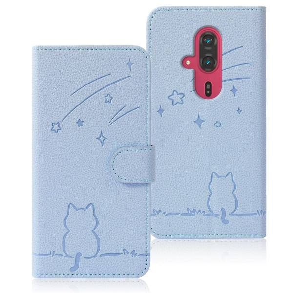 Rosbtib らくらくスマートフォン F-53E ケース 手帳型 ドコモ F53E ケース 流れ星...