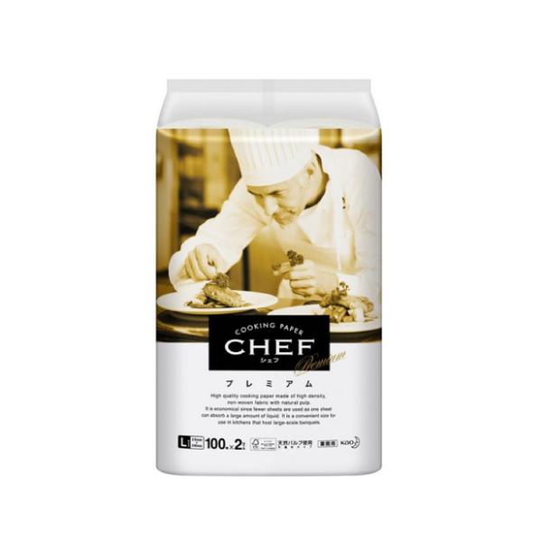 ケース販売 Kao CHEF プレミアム L 100枚×2×6個 業務用 花王