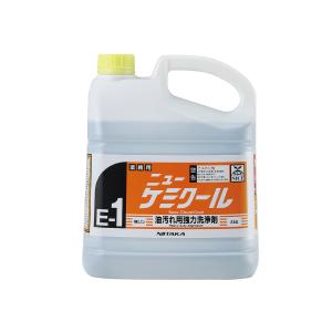 ケース販売 4本入 ニューケミクール E-1 ニイタカ  4kg 業務用 油汚れ洗浄剤 230131 お掃除｜バナーワンドットコム