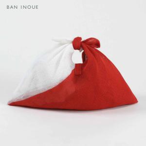 かや　紅白　みゆき袋　（大）　日本製　あずま袋　東袋　弁当袋　紅白　祝　蚊帳　綿100％　ＢＡＮ　ＩＮＯＵＥ　井上企画　幡　ばんいのうえ　　公式｜banonline-y