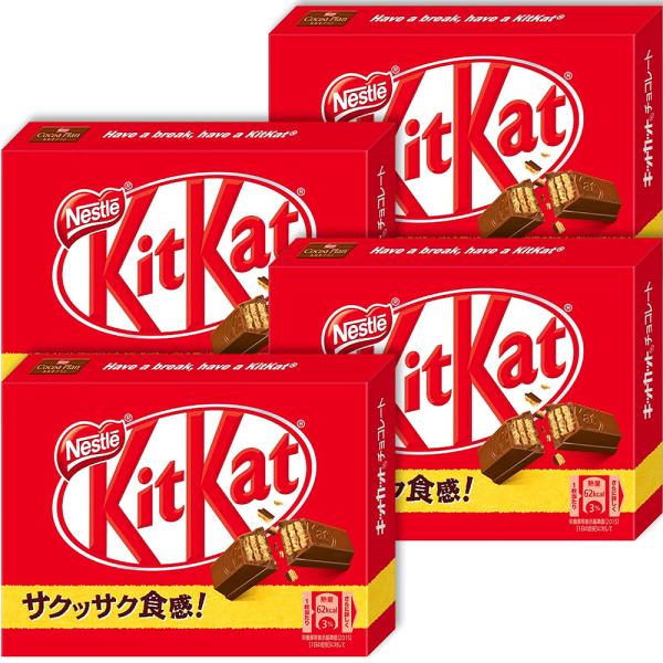 ネコポス送料無料　 ★ネスレ　キットカットミニ　4箱★ ペイペイ消化 4902201178334