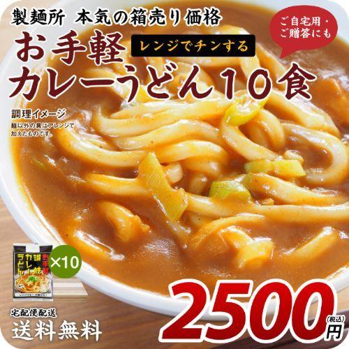 ギフト 讃岐うどん お手軽カレーうどん10食 送料無料 (北海道・沖縄・離島+1500円) 産直 福...