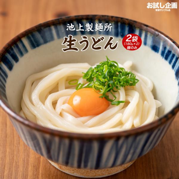 どんまい 500円 池上製麺所 讃岐生うどん 180g×2袋 送料無料 得トクセール 食品 ポイント...