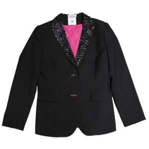 【レディース】 Black Widow 衿ボタンジャケット