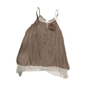 【レディース】しわ加工キャミワンピ