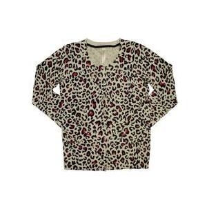 【レディース】カーディガン （ヒョウ柄）