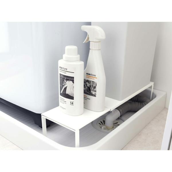 伸縮洗濯機排水口上ラック プレート plate 山崎実業 おしゃれ かわいい シェルフ 棚 ラック ...