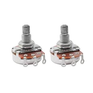 Musiclily 18mm フルミリサイズ ギター/ベースのボリューム トーン用コントロールポット 250kΩ Aカーブ