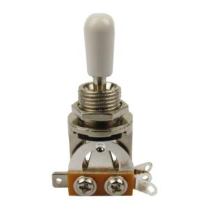 Musiclily 3 Way ミリ規格トグルスイッチ ショートタイプ レスポールギター用 ホワイトノブ