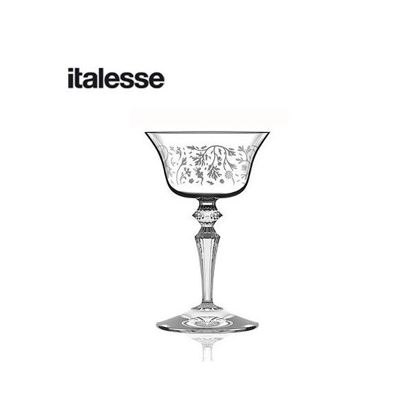 italesse プレジデンテ クープ ウォームウッドデコ カクテル グラス