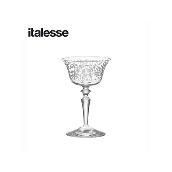 italesse ダブルプレジデンテ ウォームウッドデコ カクテル グラス