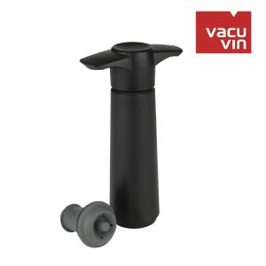 バキュバン ワインセーバー ブリスターパック ブラック ポンプ×1 ストッパー×1 VACUVIN ワイン保存 栓｜Bar and Wine Accessory