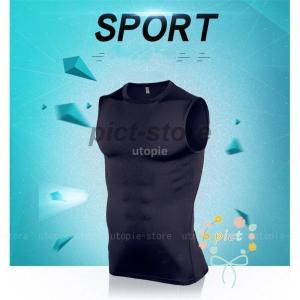 加圧シャツ メンズ スポーツウェア タンク ノ...の詳細画像2