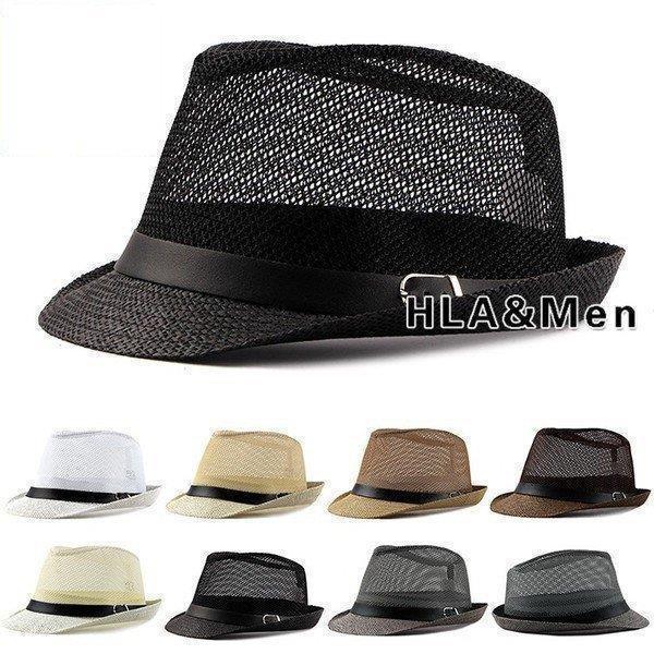 【値下げ】麦わら帽子 メンズ メッシュ ハット 風通し UVカット 紫外線対策 夏用帽子 アウトドア...
