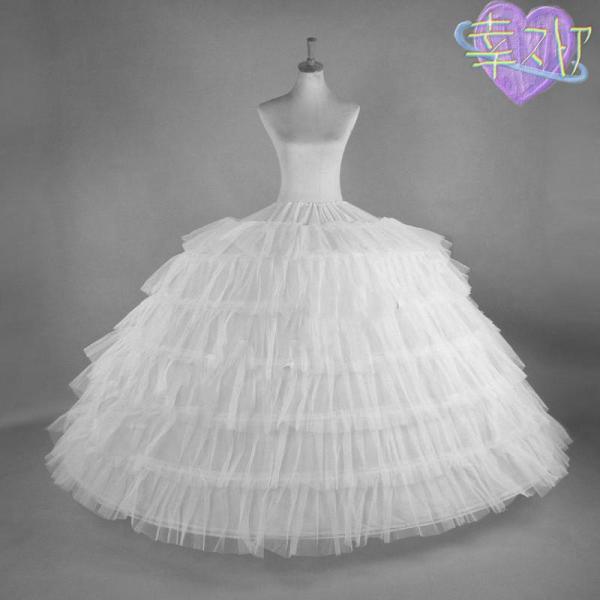 大人ドレス用 6段ワイヤー パニエ 簡易式ロングドレスパニエ6本ワイヤー ウエディング 結婚式 発表...