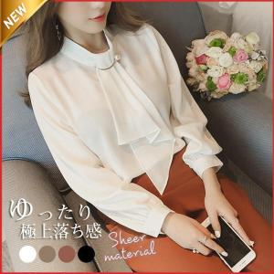 シャツブラウス レディース きれいめ 春夏秋 オ...の商品画像