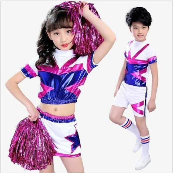 子供 チアガール衣装 チアダンス 衣装 キッズ チアガール 衣装 体操服 チアリーダー 衣装 ダンス...