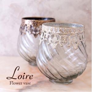 フラワーベース Loireロワール ホワイト アンティークゴールド アンティーク調 ガラス 花瓶 薔薇 薔薇とレースと天使のお店 Fxab Withheart 通販 Yahoo ショッピング