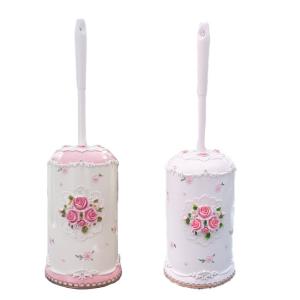 トイレブラシホルダー パウダーローズ ローズ レース