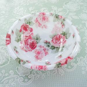洗面器 バスボウル 直径約24cm アクリル ルーシー 薔薇