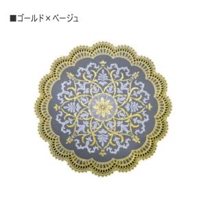 ランチョンマット 2枚 セット ラウンド 円形...の詳細画像2