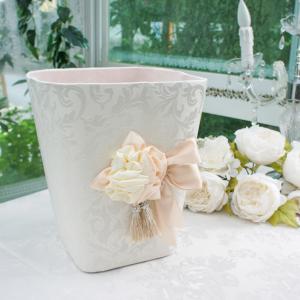 アクリル 水中花 ダストボックス / ダストBOX ゴミ箱 ごみ箱 フタ付き