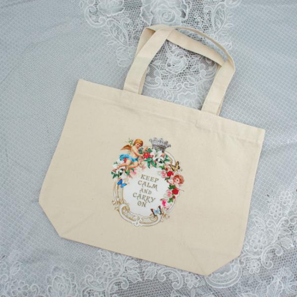 トートバッグSサイズ ヴィクトリアンエンジェル 天使 WithHeartオリジナルプリント ランチバ...