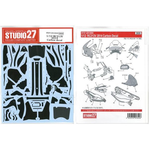 1/12　RC213V　2014 Carbon decal  T社1/12　RC213V　'14対応
