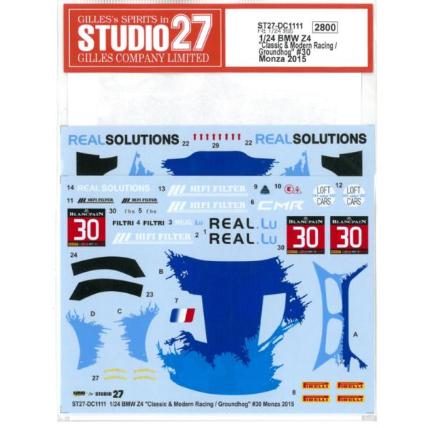 1/24 BMW Z4 Monza 2015  F社1/24対応  Classic&amp;Modern R...