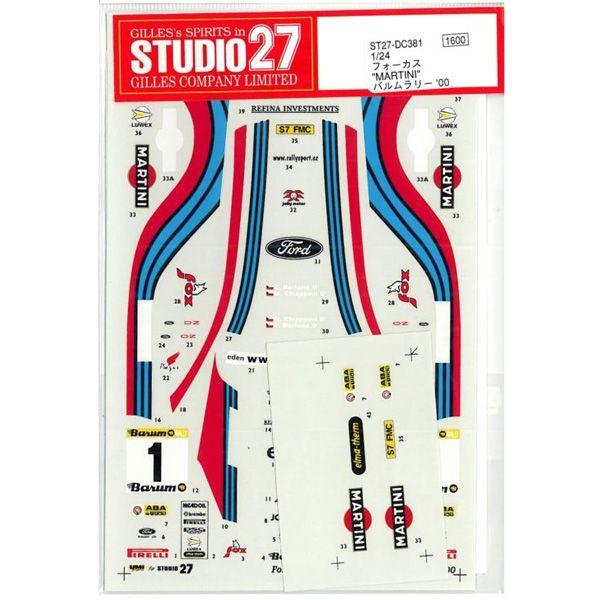 1/24 FOCUS　WRC"MARTINI"BARUM　RALLY '00