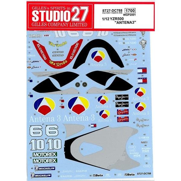 1/12 YAMAHA YZR500 "ANTENA3" WGP 2001