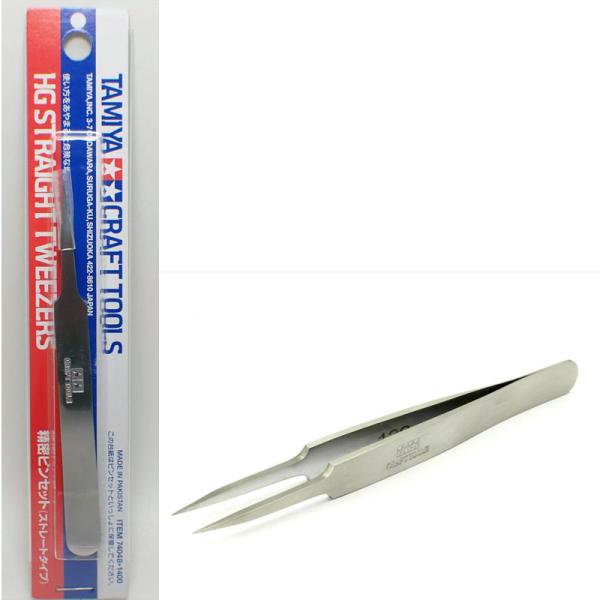 精密ピンセット ストレートタイプ  タミヤ タミヤクラフトツール Item No:74048