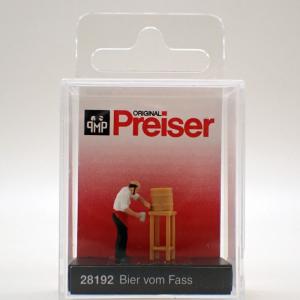 ビールを注ぐ人 (塗装済み完成品 HO 1/87)【プライザー preiser 59000028192】｜barchetta