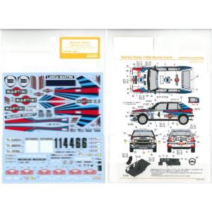 1/24 Martini Delta 1989 Monet-Carlo(H社　ランチアデルタHFインテグレー16V対応)【SHUNKOデカール SHK-D321】｜barchetta