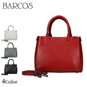 BARCOS 牛革 2wayくるみリベット付き3層ハンドバッグ レディース 全4色 ONESIZE バルコス