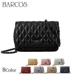 BARCOS キルティングチェーンショルダーバッグ レディース