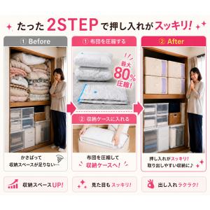 布団収納袋 圧縮袋 収納袋 収納ボックス 圧縮...の詳細画像2