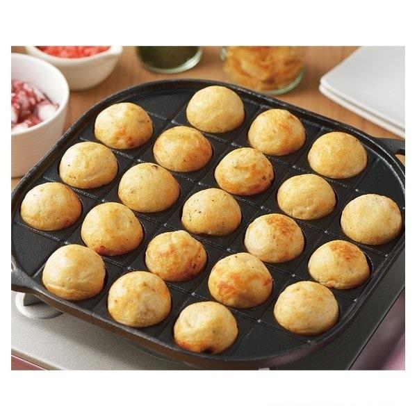たこ焼き器 鉄鋳物製 たこ焼きプレート 21穴 スプラウト HB-6218 鉄板 ガス火 アヒージョ...