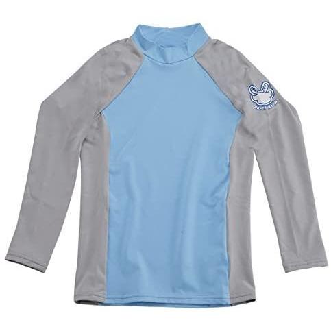 ラッシュガード キッズ 長袖 JS ブルー ME-1264 水着 子供 UVカット キャプテンスタッ...
