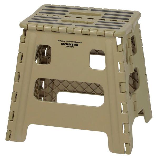踏み台 折りたたみ フォールディング ステップ 高さ33cm ミドルタイプ カーキ UW-1523 ...