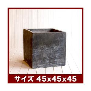 GREENPOT バスク キューブ 40cm グレー 1個セット GA-0140GY