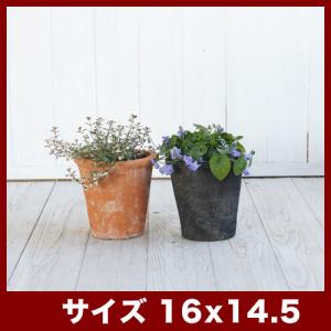 植木鉢　陶器鉢　モスポット 406S　5号｜bargepot